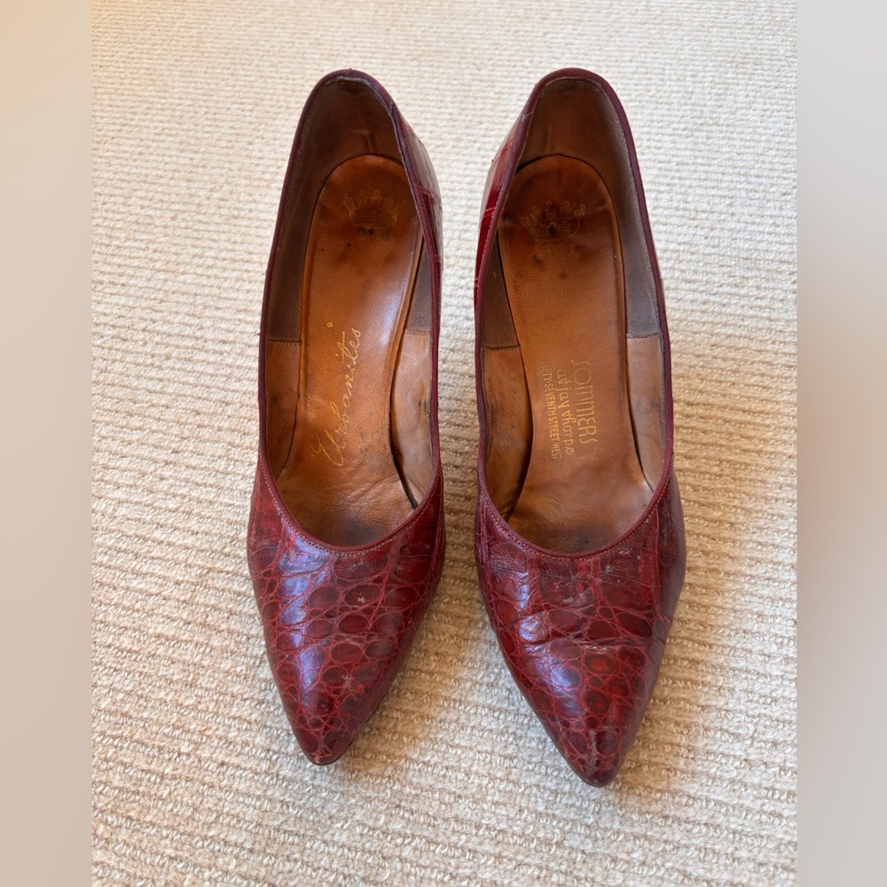 Women’s 1950’s Vintage Crocodile Pumps - Picture 2 of 8